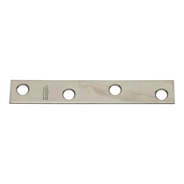 National Hardware 4 in. H X 0.63 in. W X 0.08 in. D Zinc-Plated Steel Mending Brace N114-405 - main